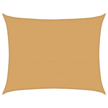 vidaXL Sonnensegel 160 g/m² Rechteckig Sandfarben 6x7 m HDPE