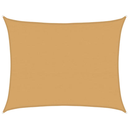 vidaXL Sonnensegel 160 g/m² Rechteckig Sandfarben 6x7 m HDPE