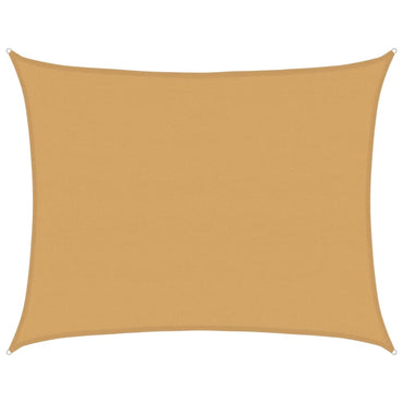 vidaXL Sonnensegel 160 g/m² Rechteckig Sandfarben 6x8 m HDPE