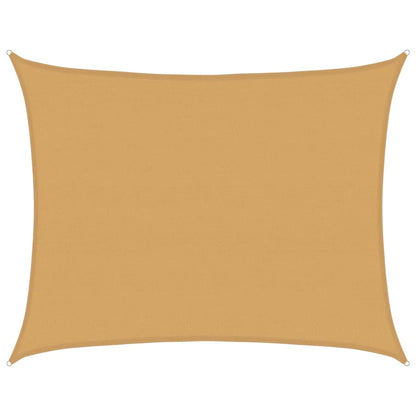 vidaXL Sonnensegel 160 g/m² Rechteckig Sandfarben 6x8 m HDPE