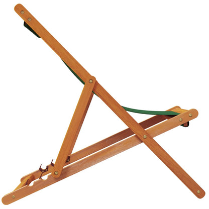 vidaXL Chaises de plage pliables 2 pcs Vert Tissu
