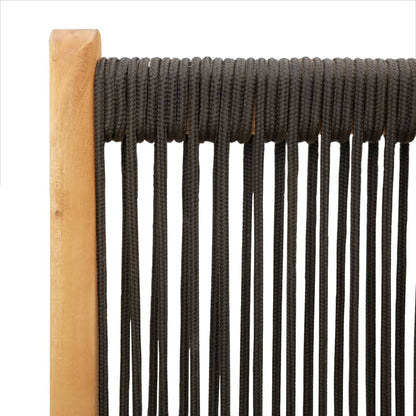 vidaXL Gartenstuhl Verstellbar 8 Stk. Schwarz Massivholz Akazie