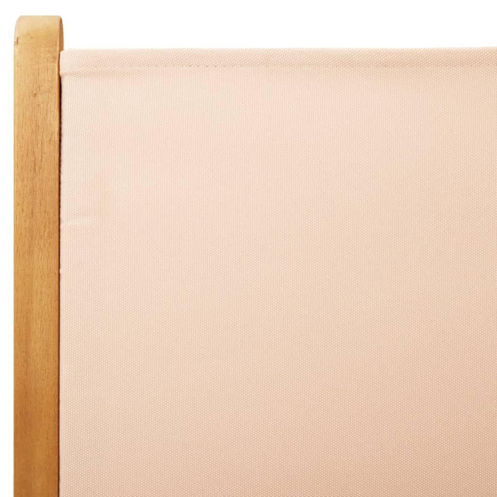 vidaXL Gartenstühle Verstellbar 8 Stk. Beige Stoff und Massivholz