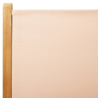 vidaXL Gartenstühle Verstellbar 8 Stk. Beige Stoff und Massivholz