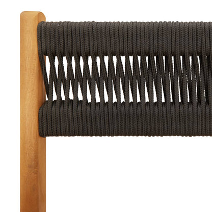 vidaXL Gartenstühle 8 Stk. Klappbar Schwarz Massivholz Akazie