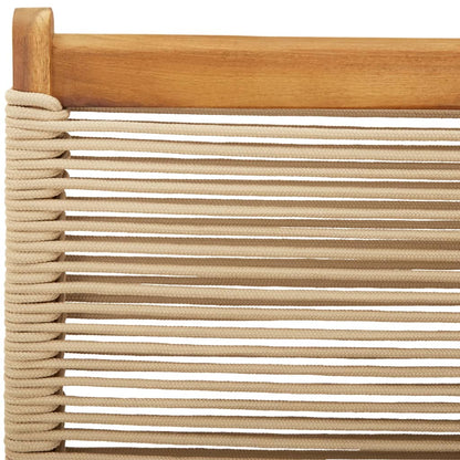 vidaXL Gartenstühle 4 Stk. Klappbar Beige Massivholz Akazie