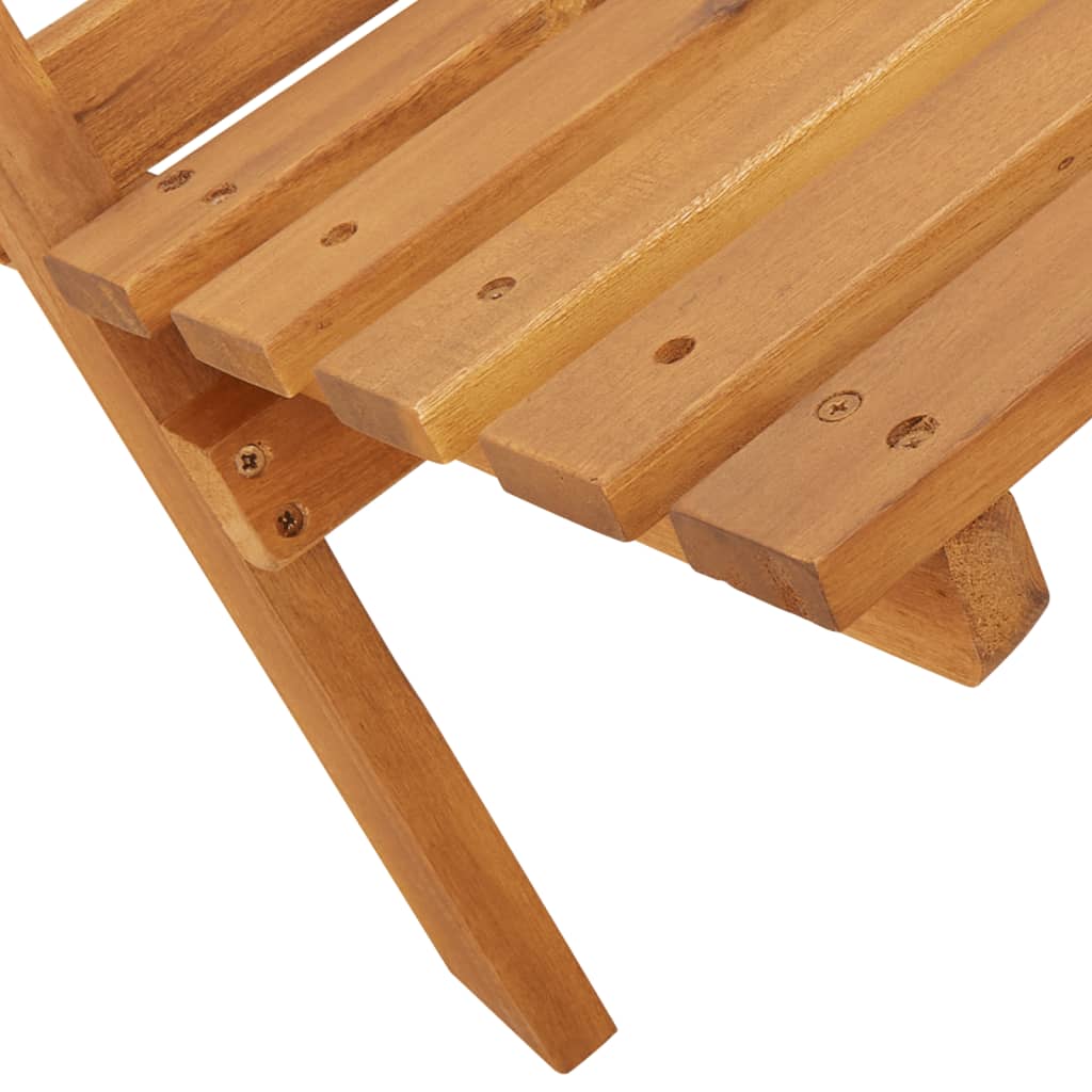 vidaXL Gartenstühle 6 Stk. Klappbar Beige Massivholz Akazie