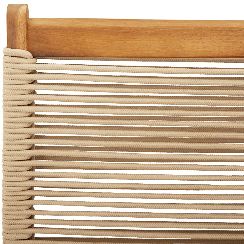 vidaXL Gartenstühle 8 Stk. Klappbar Beige Massivholz Akazie