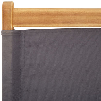 vidaXL Gartenstühle 8 Stk. Klappbar Anthrazit Stoff und Massivholz