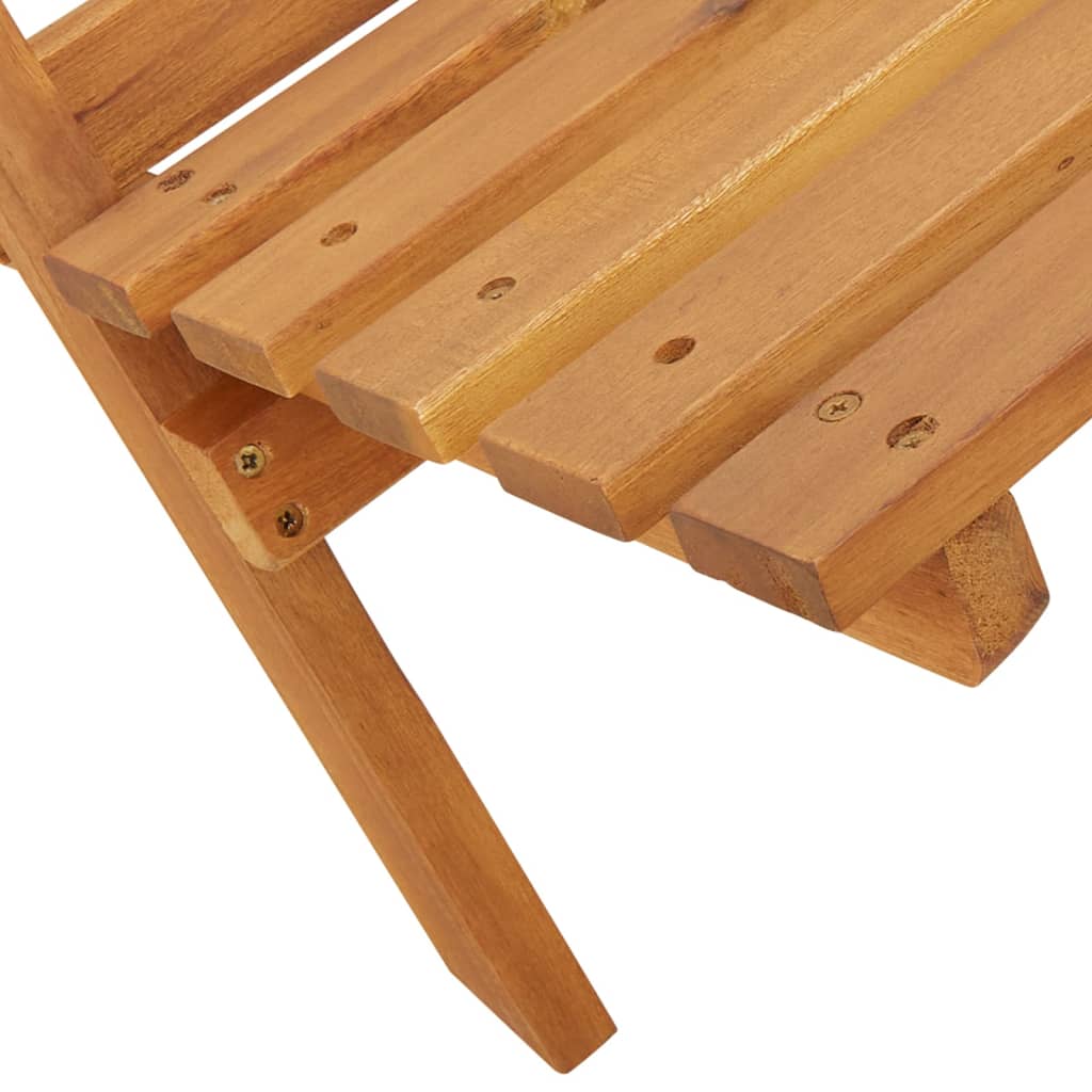 vidaXL Gartenstühle 8 Stk. Klappbar Beige Stoff und Massivholz