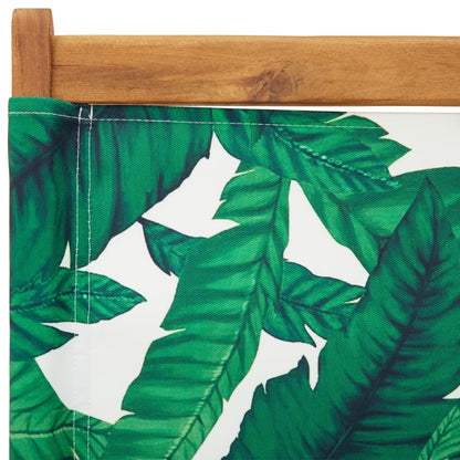 vidaXL Chaises de jardin 6 pcs Pliantes Tissu vert et bois massif