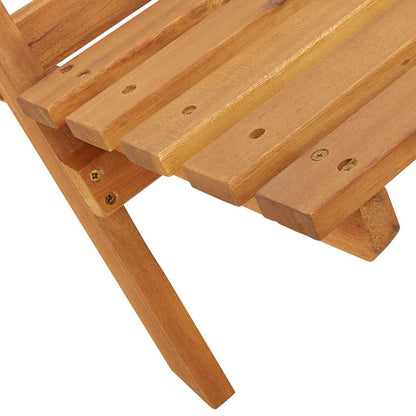 vidaXL Chaises de jardin 4 pcs Pliantes Bleu et blanc Tissu et Bois massif