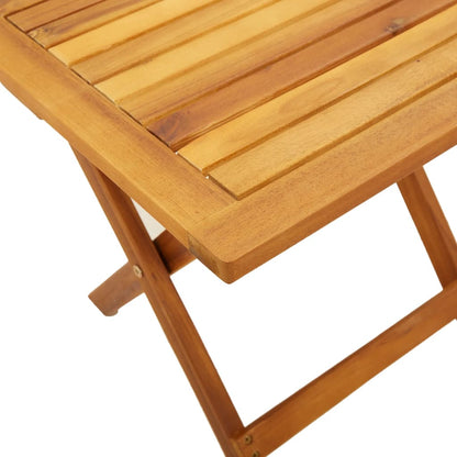 vidaXL Chaises de jardin pliantes 2 pcs avec table Bois massif Rouge