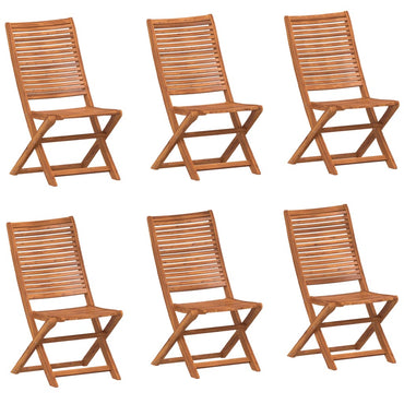 vidaXL Gartenstühle 6 Stk. Klappbar 51x66x95 cm Massivholz Akazie