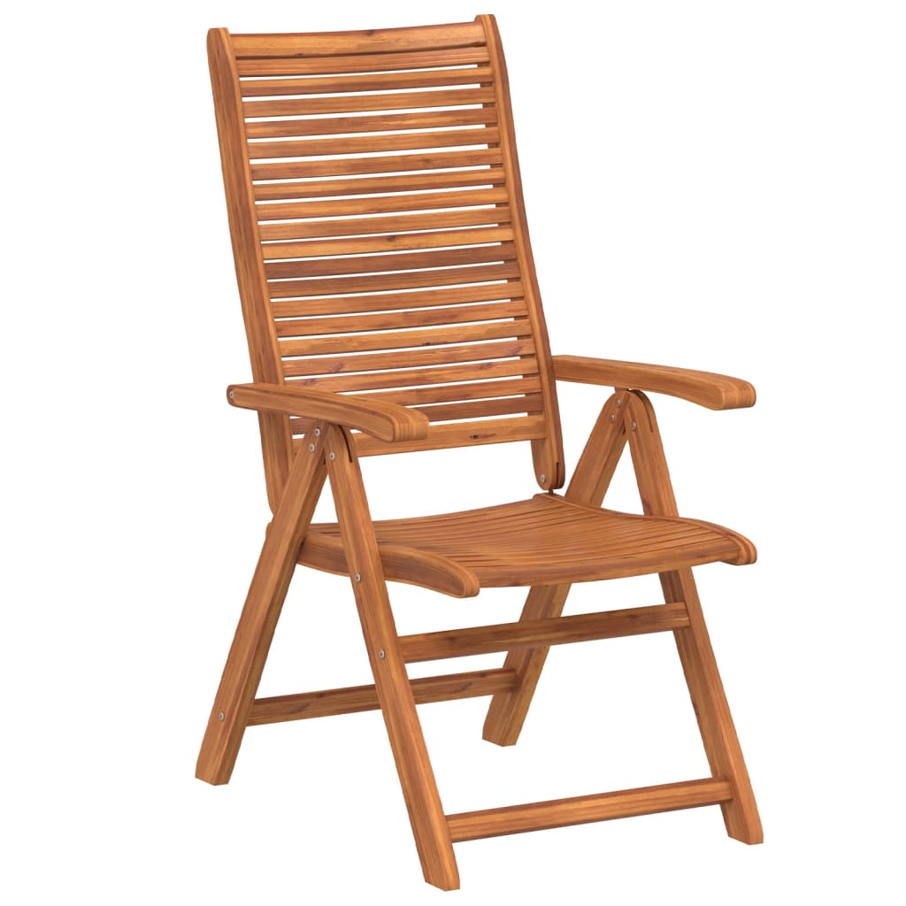 vidaXL Gartenstühle 4 Stk. Verstellbar 56x72x107 cm Massivholz Akazie