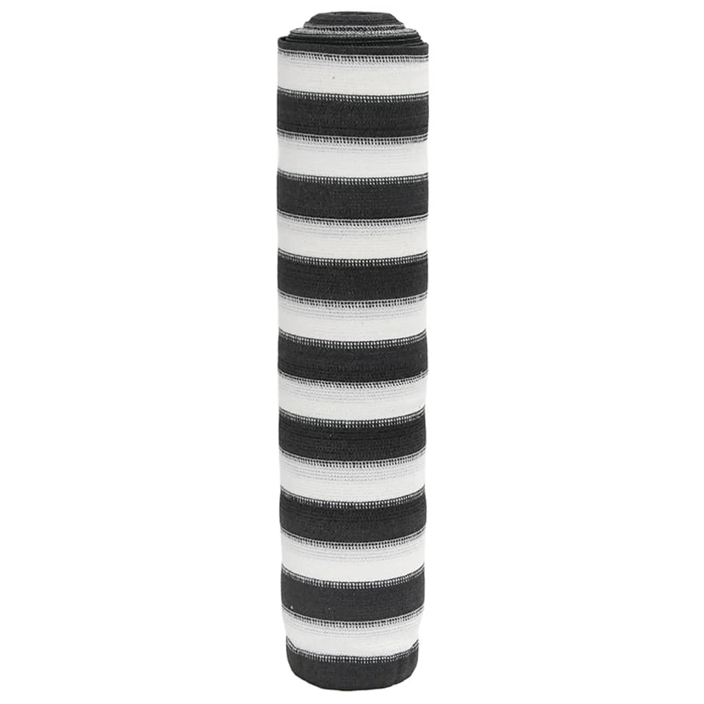 vidaXL Brise-vue anthracite et blanc 1,2x10 m HDPE 75 g/m²