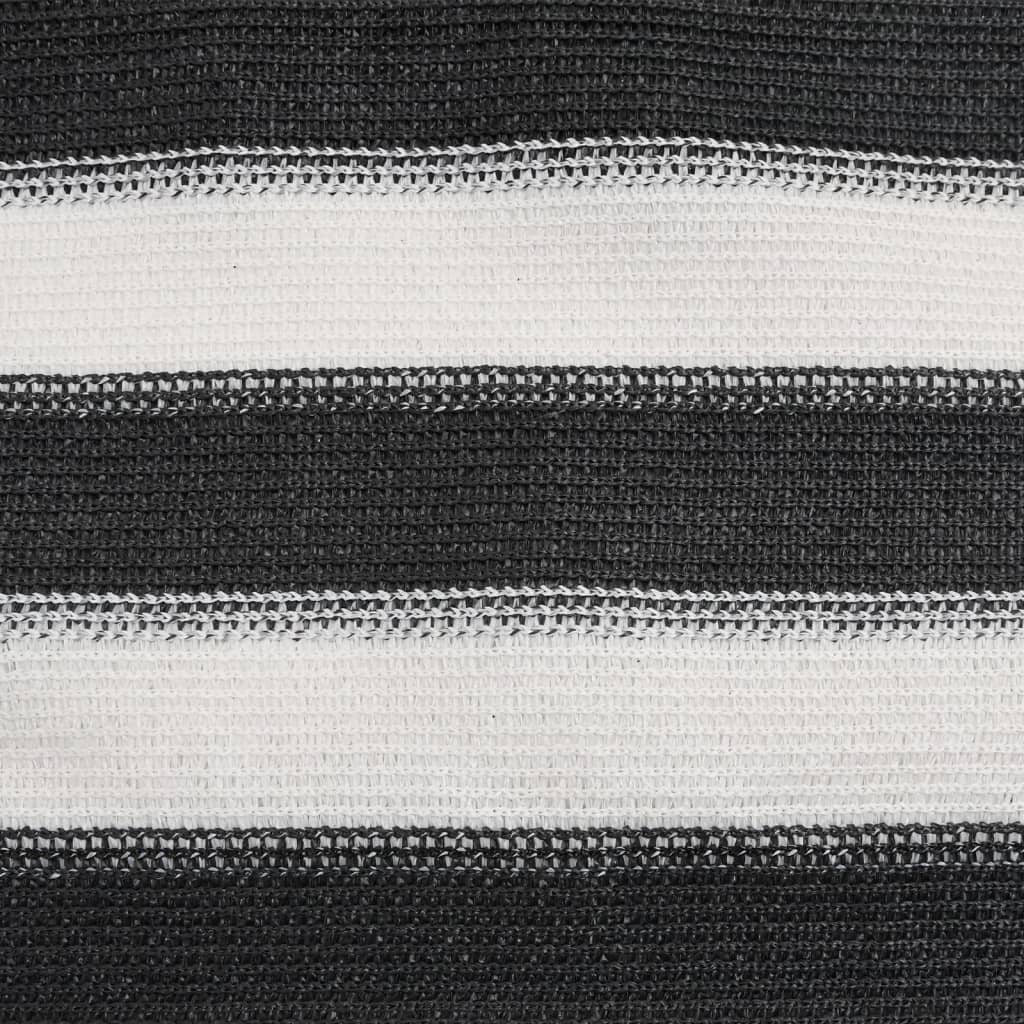 vidaXL Brise-vue anthracite et blanc 1,2x10 m HDPE 75 g/m²