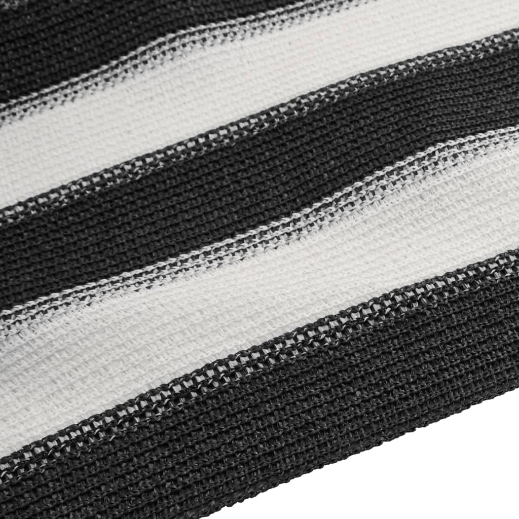 vidaXL Brise-vue Anthracite et blanc 1,2x25 m HDPE 75 g/m²