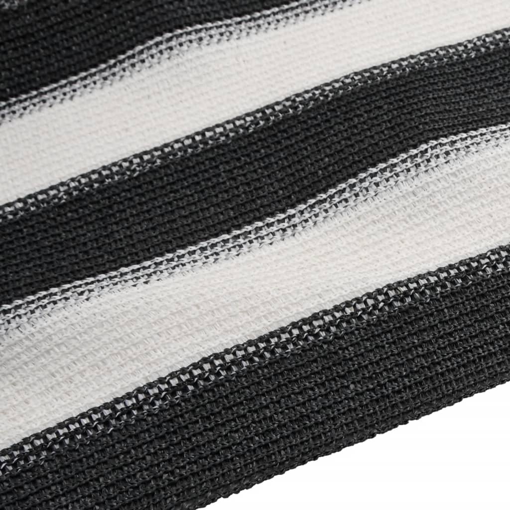 vidaXL Zaunblende Anthrazit und Weiß 1,5x10 m HDPE 75 g/m²