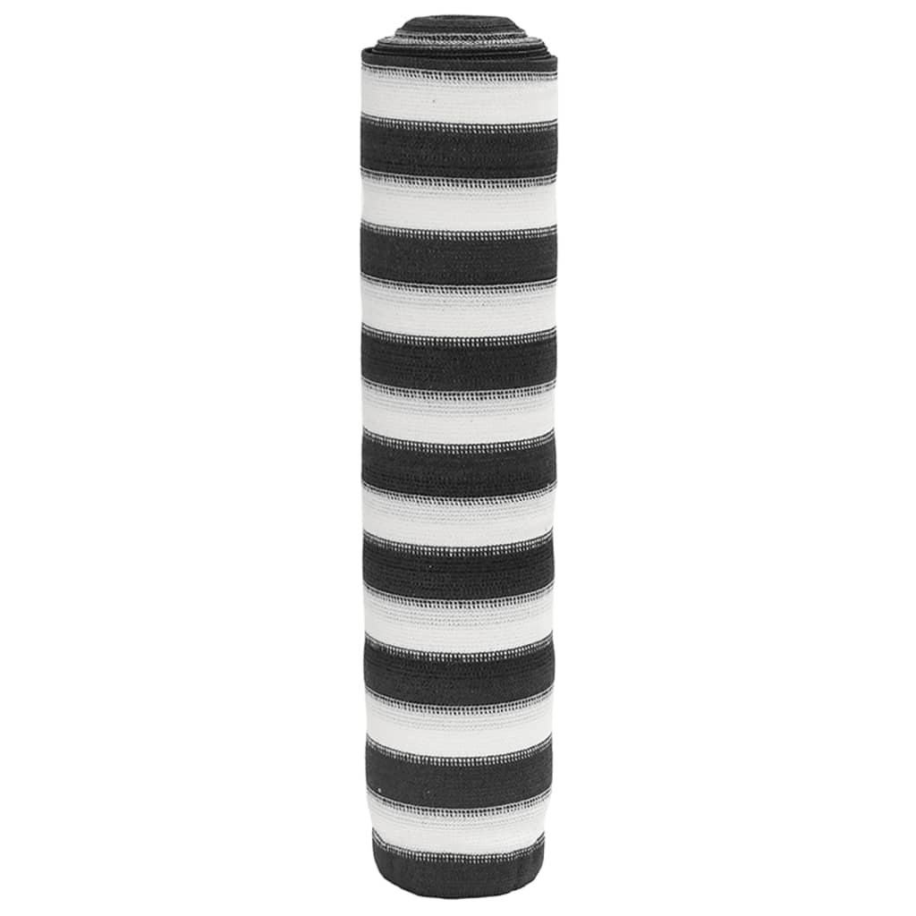 vidaXL Zaunblende Anthrazit und Weiß 1,2x25 m HDPE 150 g/m²