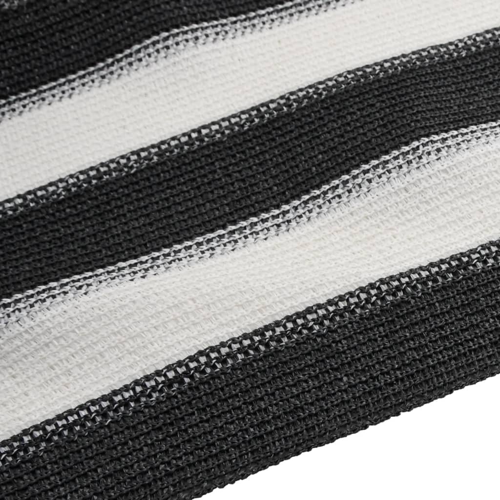 vidaXL Zaunblende Anthrazit und Weiß 1,2x25 m HDPE 150 g/m²