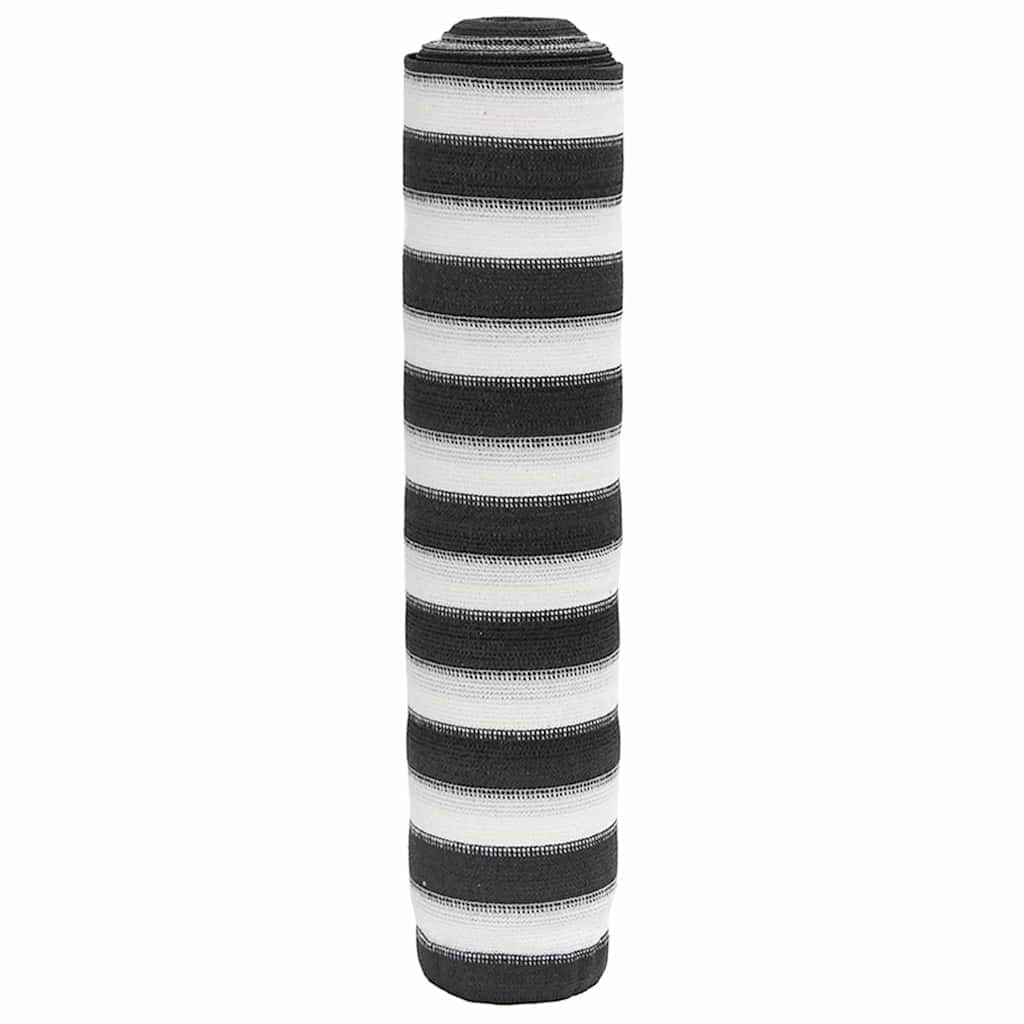 vidaXL Zaunblende Anthrazit und Weiß 2x25 m HDPE 150 g/m²