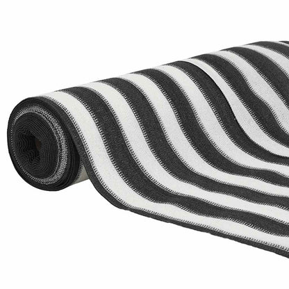 vidaXL Zaunblende Anthrazit und Weiß 2x25 m HDPE 150 g/m²