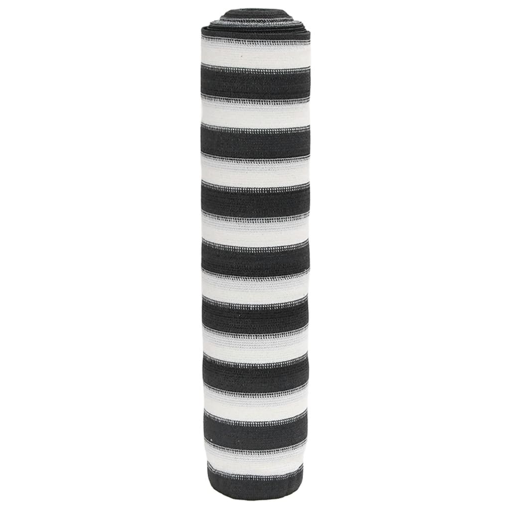 vidaXL Zaunblende Anthrazit und Weiß 1x10 m HDPE 195 g/m²