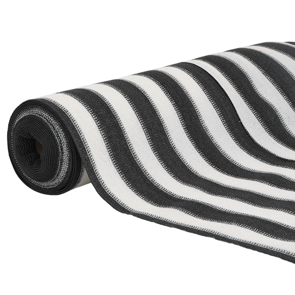 vidaXL Zaunblende Anthrazit und Weiß 1,5x25 m HDPE 195 g/m²
