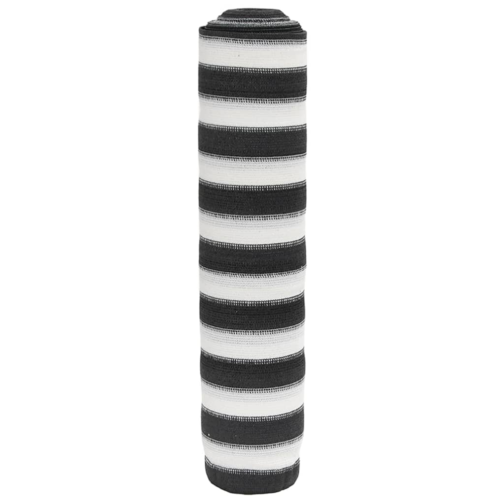 vidaXL Zaunblende Anthrazit und Weiß 2x50 m HDPE 195 g/m²