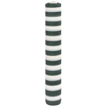 vidaXL Zaunblende Grün und Weiß 1,5x25 m HDPE 75 g/m²