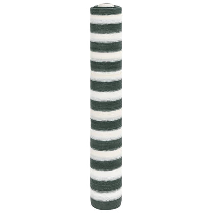 vidaXL Zaunblende Grün und Weiß 1,8x10 m HDPE 75 g/m²