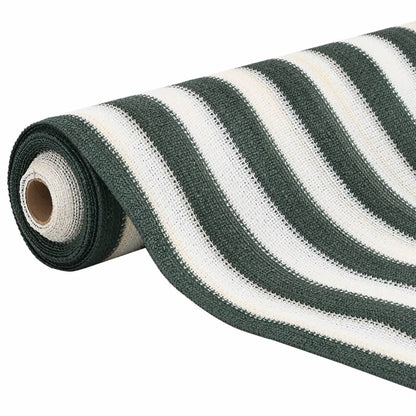 vidaXL Zaunblende Grün und Weiß 1,8x50 m HDPE 75 g/m²