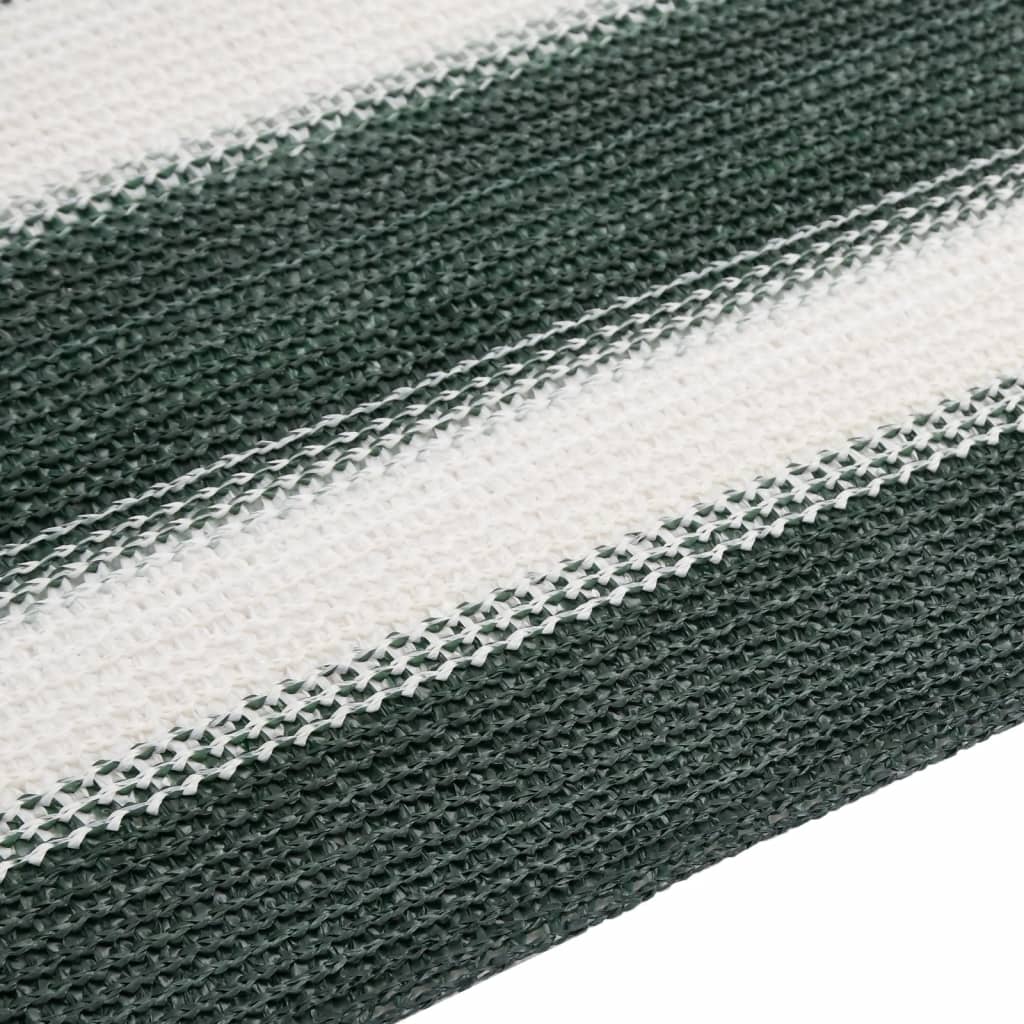 vidaXL Zaunblende Grün und Weiß 2x25 m HDPE 75 g/m²