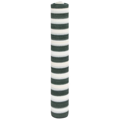 vidaXL Zaunblende Grün und Weiß 3,6x10 m HDPE 75 g/m²