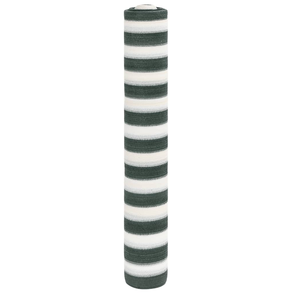 vidaXL Brise-vue vert et blanc 2x25 m PEHD 150 g/m²