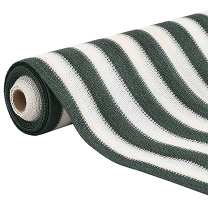 vidaXL Brise-vue vert et blanc 2x25 m PEHD 150 g/m²