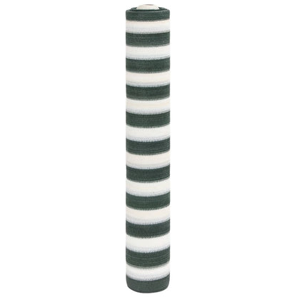 vidaXL Brise-vue vert et blanc 1,5x25 m HDPE 195 g/m²