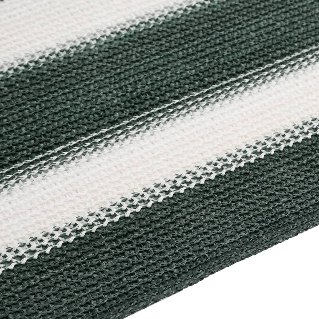 vidaXL Brise-vue vert et blanc 1,8x25 m HDPE 195 g/m²