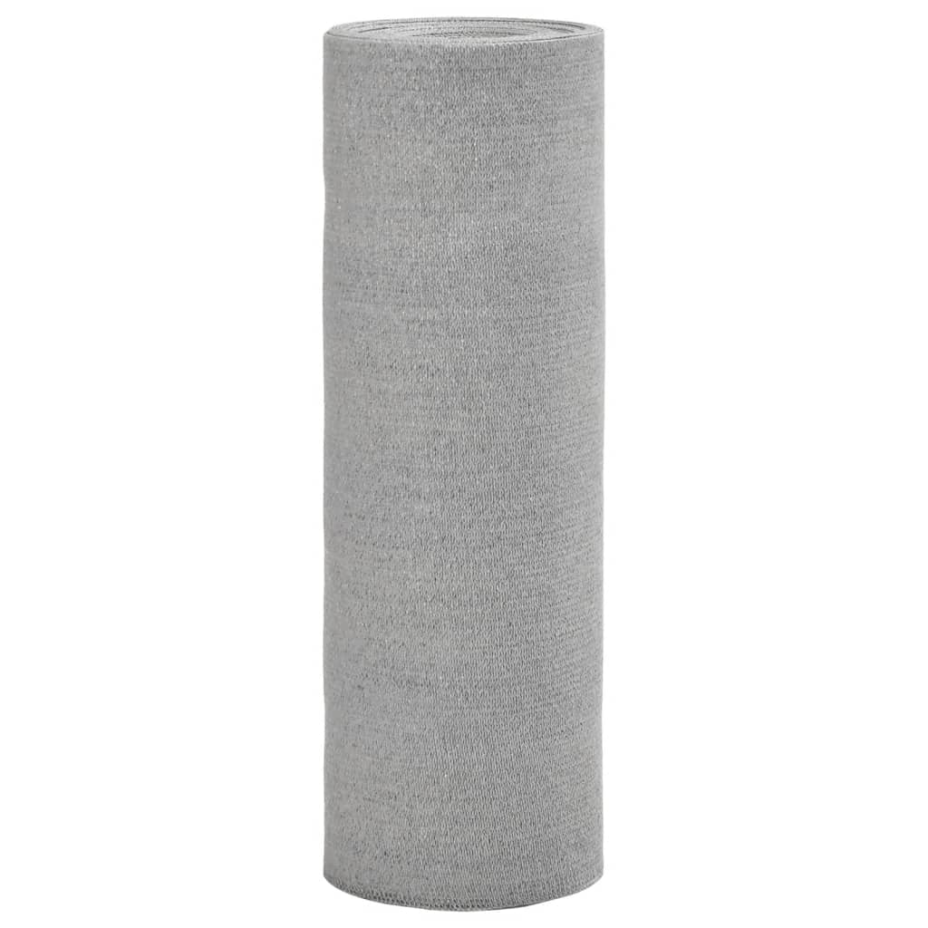 vidaXL Zaunblende Hellgrau 1,5x10 m HDPE 75 g/m²
