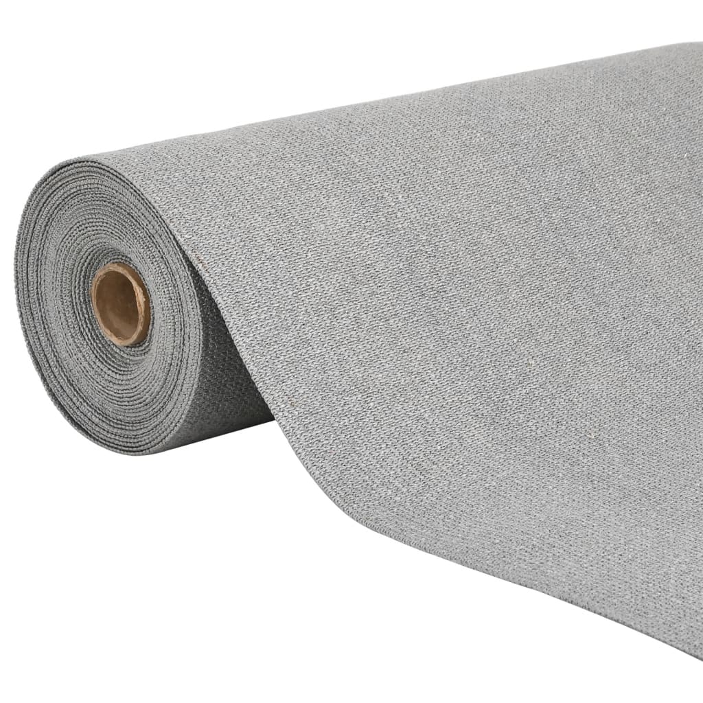 vidaXL Zaunblende Hellgrau 1,5x10 m HDPE 75 g/m²