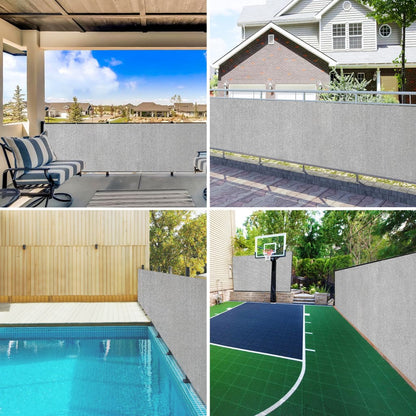 vidaXL Zaunblende Hellgrau 1,5x50 m HDPE 75 g/m²