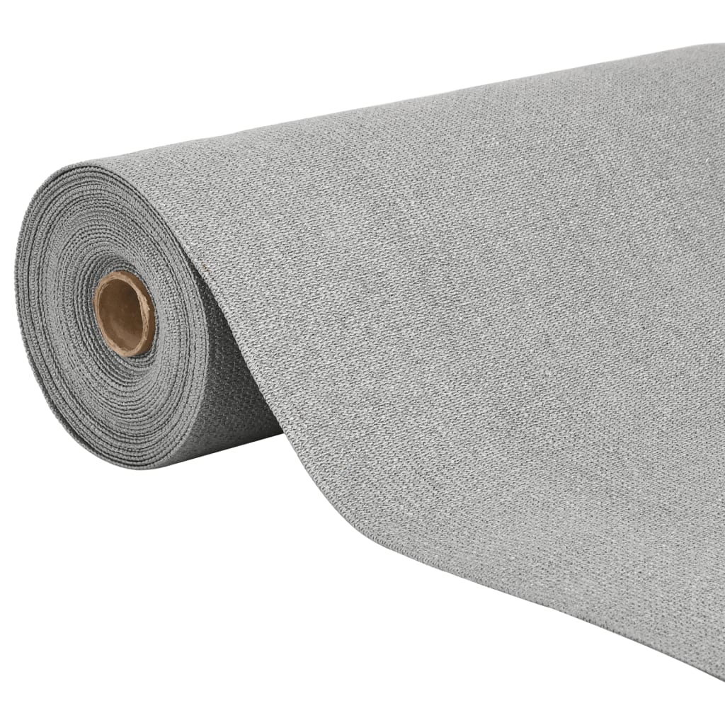 vidaXL Zaunblende Hellgrau 2x10 m HDPE 75 g/m²