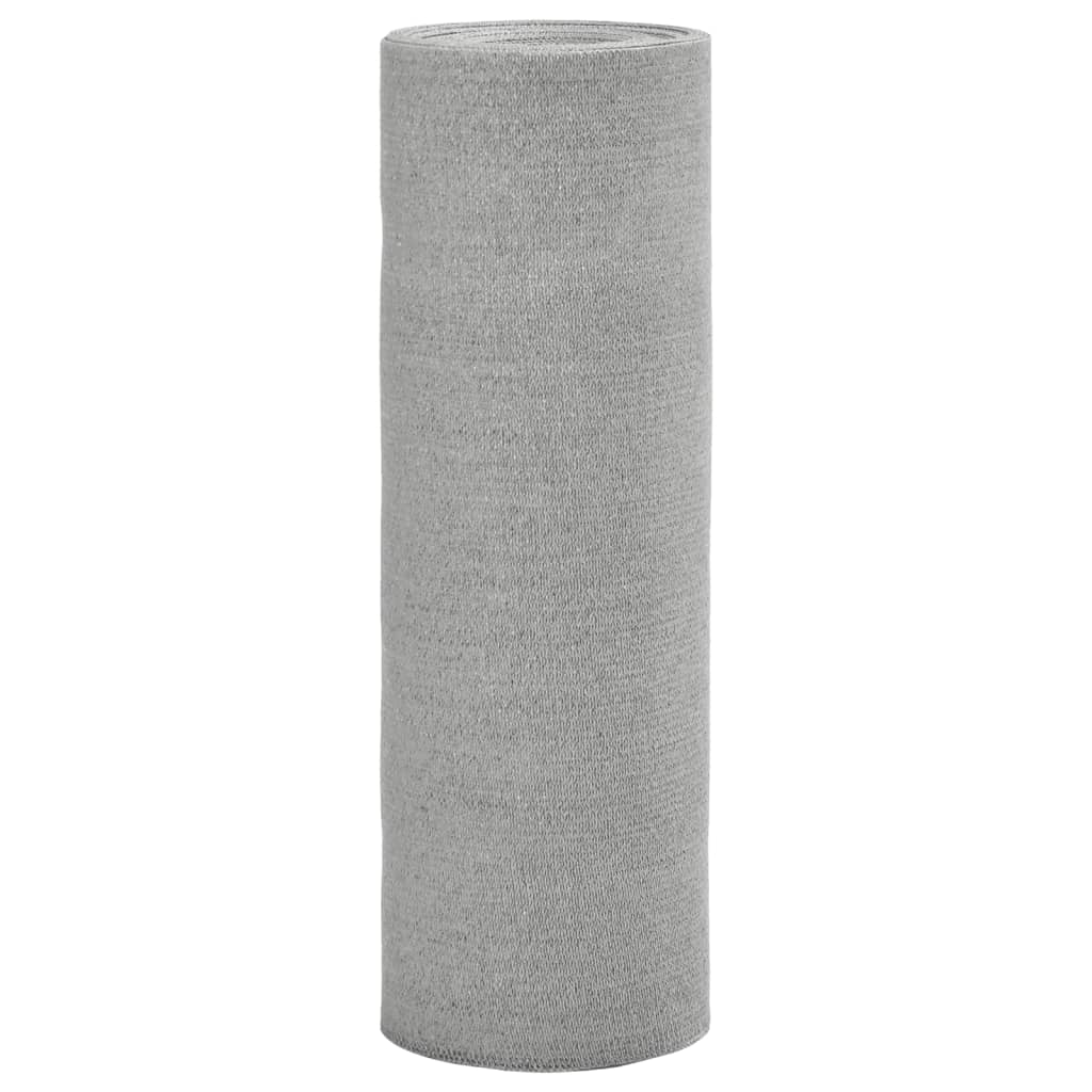 vidaXL Zaunblende Hellgrau 2x50 m HDPE 75 g/m²