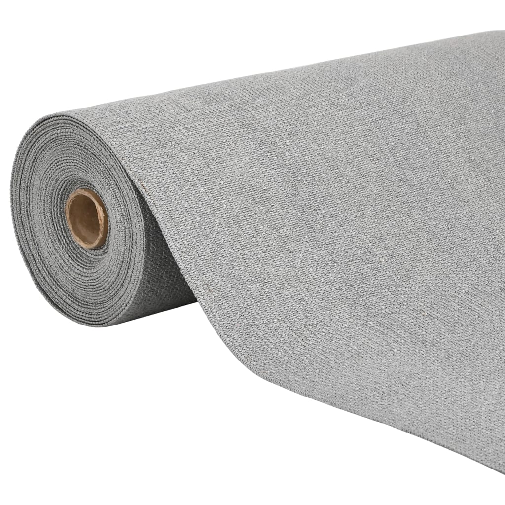 vidaXL Zaunblende Hellgrau 2x50 m HDPE 75 g/m²