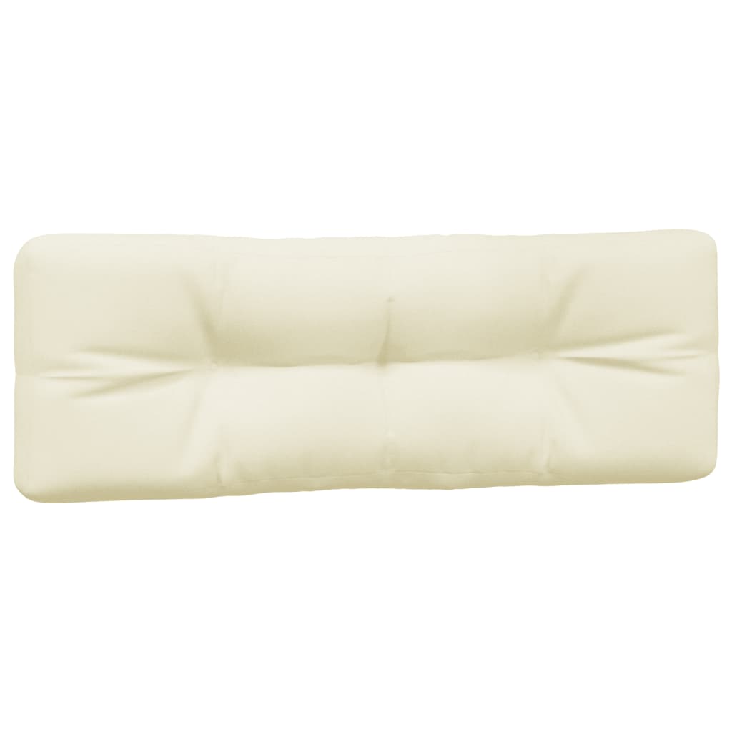 vidaXL Coussins de palette 3 pcs Crème Tissu