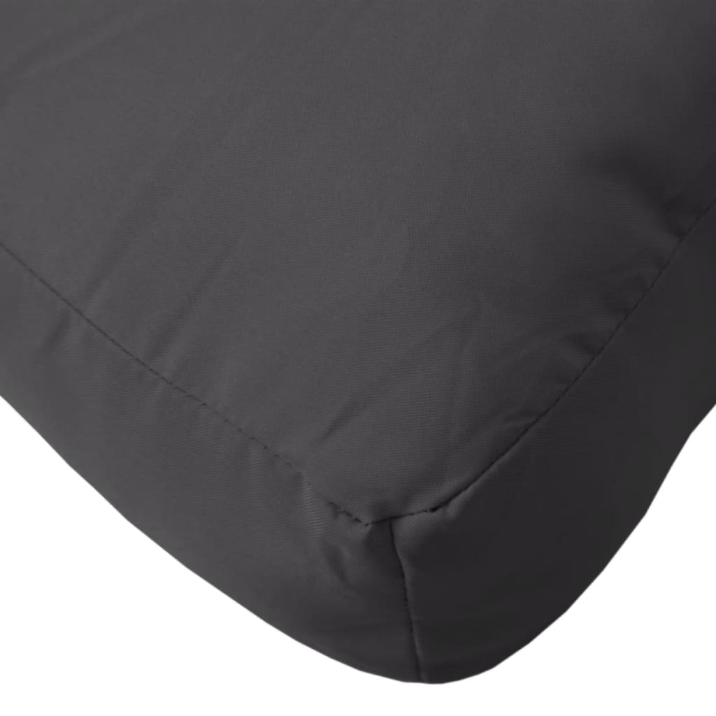 vidaXL Coussins pour palettes 3 pcs Noir Tissu
