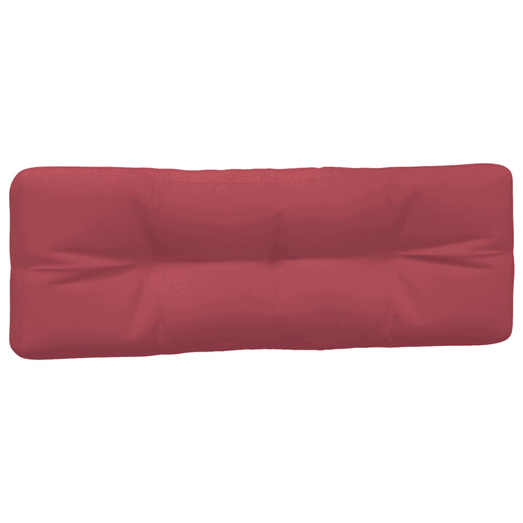 vidaXL Coussins de palette 3 pcs Rouge bordeaux Tissu