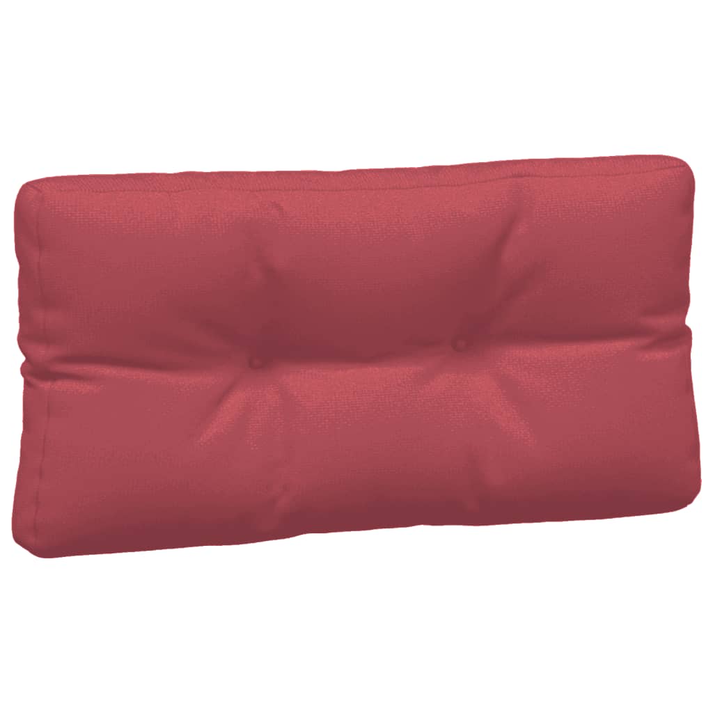 vidaXL Coussins de palette 3 pcs Rouge bordeaux Tissu