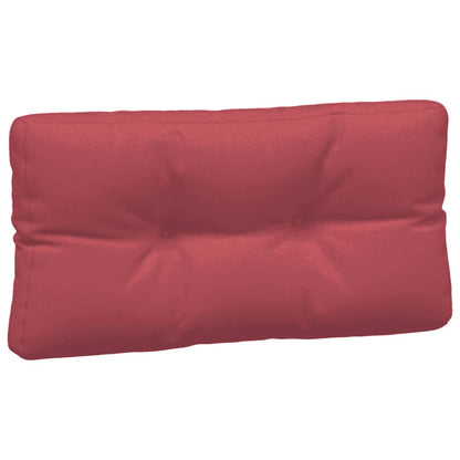 vidaXL Coussins de palette 3 pcs Rouge bordeaux Tissu